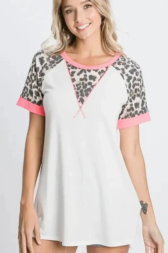HeimishFull Size Leopard Round Neck Short Sleeve T-Shirt with Stitch Plus Size - Update AvenueVacation StyleTrendsi1001009620313451001009620313450cb0e84f - 5e08 - 43d6 - 8982 - aa7c193bc8aa - MaxIvory