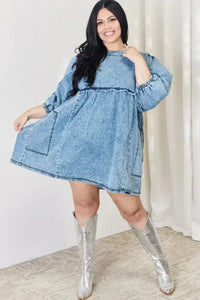 HEYSON Full Size Oversized Denim Babydoll Dress - Update AvenueDenim Dresses & SkirtsTrendsi10010020250654510010020250654509694e67 - 1e80 - 40e6 - bf5c - e69de1ff5d5d - MaxDENIM