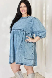 HEYSON Full Size Oversized Denim Babydoll Dress - Update AvenueDenim Dresses & SkirtsTrendsi100100202506545100100202506545eb05c2f4 - 7071 - 479e - 9301 - 2b7cb29edba8 - MaxDENIM