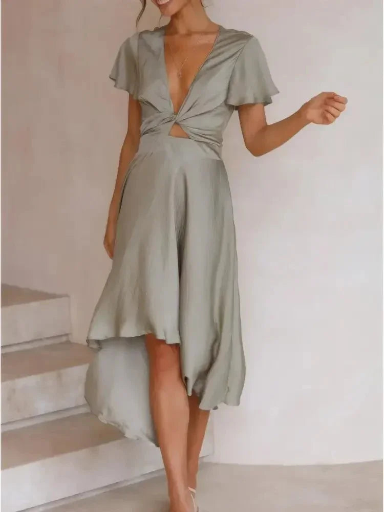 High - Low Plunge Flutter Sleeve Dress - Update AvenueEffortless Elegance: DressesTrendsi1001000938010841001000938010841df2e5b0 - 0710 - 4860 - bc82 - ca0aeb32e1d8 - Max - OriginSage
