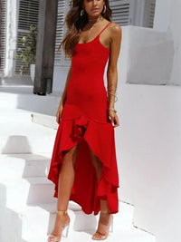 High - Low Ruffled Hem Midi Cami Dress - Update AvenueEffortless Elegance: DressesTrendsi100100143779012100100143779012b31944e8 - 5242 - 4635 - a739 - 09df1e01eb1b - Max - OriginScarlet