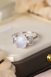 High Quality Natural Moonstone 925 Sterling Silver Three Stone Ring - Update AvenueRingTrendsi100100813709183100100813709183High Quality Natural Moonstone 925 Sterling Silver Three Stone RingSilver