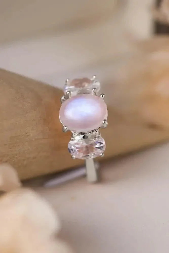 High Quality Natural Moonstone 925 Sterling Silver Three Stone Ring - Update AvenueRingTrendsi100100813709183100100813709183High Quality Natural Moonstone 925 Sterling Silver Three Stone RingSilver