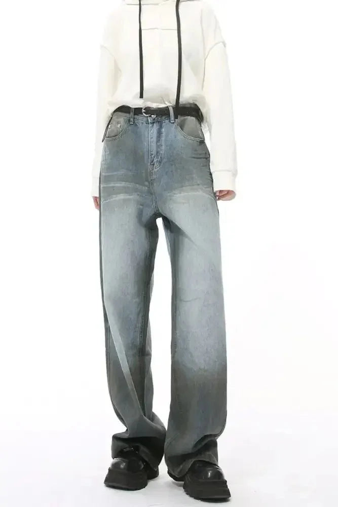 High Waist Baggy Jeans with Pockets - Update AvenueTrendsi100400858951946100400858951946High Waist Baggy Jeans with PocketsMedium