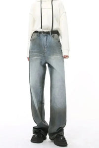 High Waist Baggy Jeans with Pockets - Update AvenueTrendsi100400858951946100400858951946High Waist Baggy Jeans with PocketsMedium