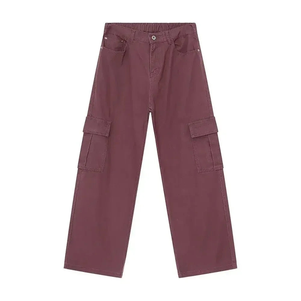 Hight Rise Wide Leg Cargo Pants - Update AvenueTrendsi100400393230395100400393230395Hight Rise Wide Leg Cargo PantsMauve