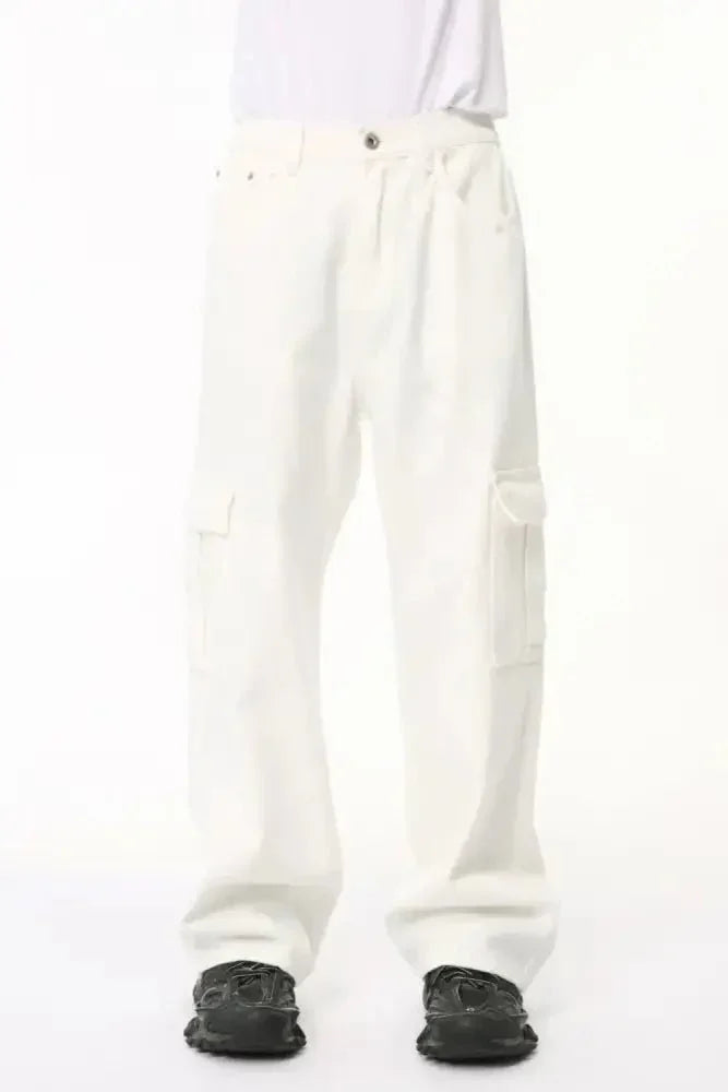 Hight Rise Wide Leg Cargo Pants - Update AvenueTrendsi100400393235662100400393235662Hight Rise Wide Leg Cargo PantsIvory