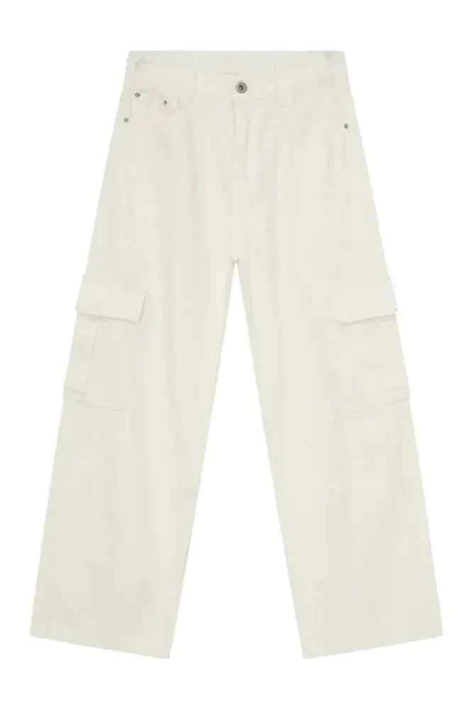 Hight Rise Wide Leg Cargo Pants - Update AvenueTrendsi100400393235662100400393235662Hight Rise Wide Leg Cargo PantsIvory