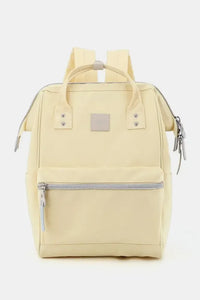 Himawari Water Resistant Canvas Backpack Bag with Side Pockets