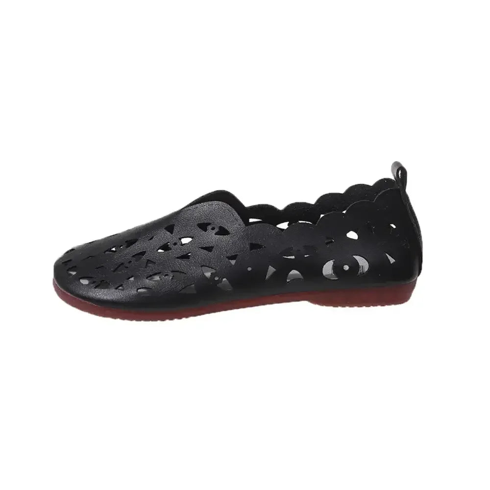 Hollow Out Breathable Casual Flat Slip-Ons