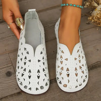 Hollow Out Breathable Casual Flat Slip-Ons