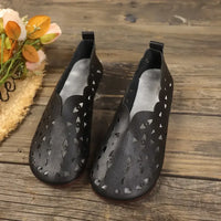 Hollow Out Breathable Casual Flat Slip-Ons