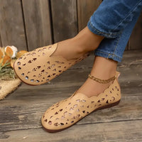 Hollow Out Breathable Casual Flat Slip-Ons