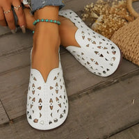 Hollow Out Breathable Casual Flat Slip-Ons