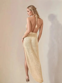 Hollow Out Halter Neck Cover - Up Dress - Update AvenueFestival VibesTrendsi1001001146517261001001146517269d966617 - f0dc - 4445 - 98ae - 4ac2398d48fe - MaxTan