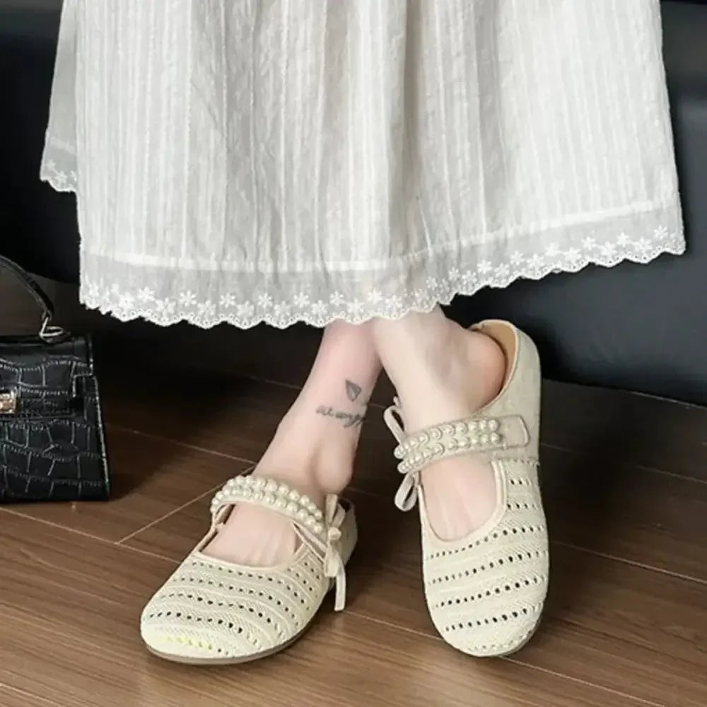 Hollow Out Round Toe Flat Slip - Ons - Update AvenueTrendsi100600836581357100600836581357Hollow Out Round Toe Flat Slip - OnsBeige