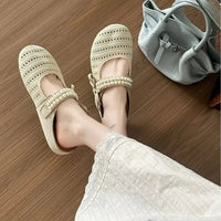 Hollow Out Round Toe Flat Slip - Ons - Update AvenueTrendsi100600836581357100600836581357Hollow Out Round Toe Flat Slip - OnsBeige