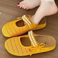 Hollow Out Round Toe Flat Slip - Ons - Update AvenueTrendsi100600836584138100600836584138Hollow Out Round Toe Flat Slip - OnsYellow