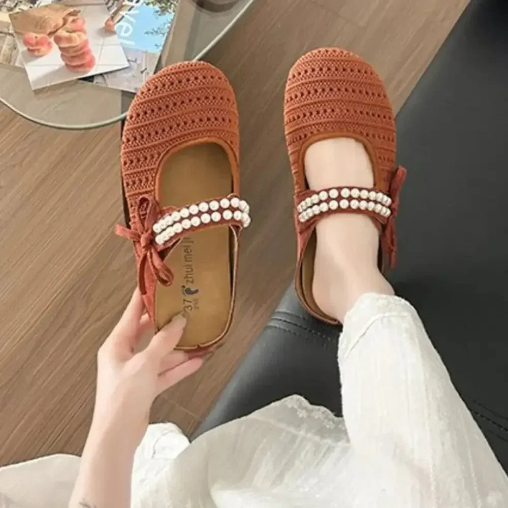 Hollow Out Round Toe Flat Slip - Ons - Update AvenueTrendsi100600836585498100600836585498Hollow Out Round Toe Flat Slip - OnsBrown