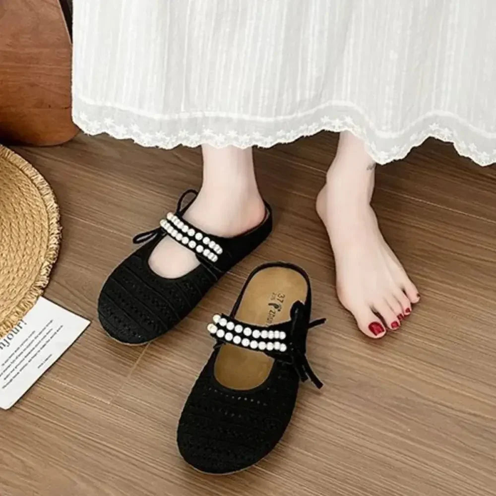 Hollow Out Round Toe Flat Slip - Ons - Update AvenueTrendsi100600836586560100600836586560Hollow Out Round Toe Flat Slip - OnsBlack
