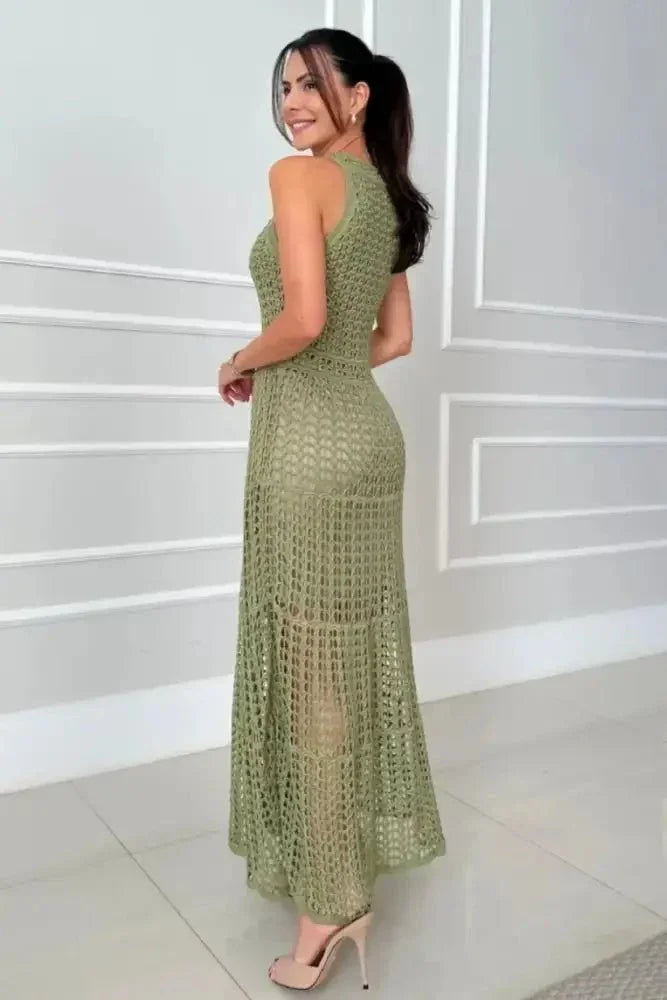 Hollowed - Out Sleeveless Maxi Dress - Update AvenueFestival VibesTrendsi10010075392286610010075392286620e83500 - 7778 - 4c17 - b751 - 9ac4ded7a9af - MaxMatcha Green