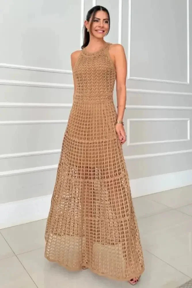 Hollowed - Out Sleeveless Maxi Dress - Update AvenueFestival VibesTrendsi100100753925377100100753925377aee0a4e5 - 778c - 4b4e - b1ea - 1c885f6e1cc8 - MaxOchre
