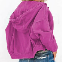 Hooded Dropped Shoulder Denim Jacket - Update AvenueTrendsi100100094579553100100094579553f65d25ac9c1d48099127c3b111f6bb7e - MaxFuchsia