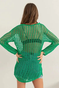 HYFVE Crochet Long Sleeve Cover Up - Update AvenueTrendsi10010026024106010010026024106035e7ce03 - 8fcd - 4893 - a08e - 73cd618d99eb - MaxGreen
