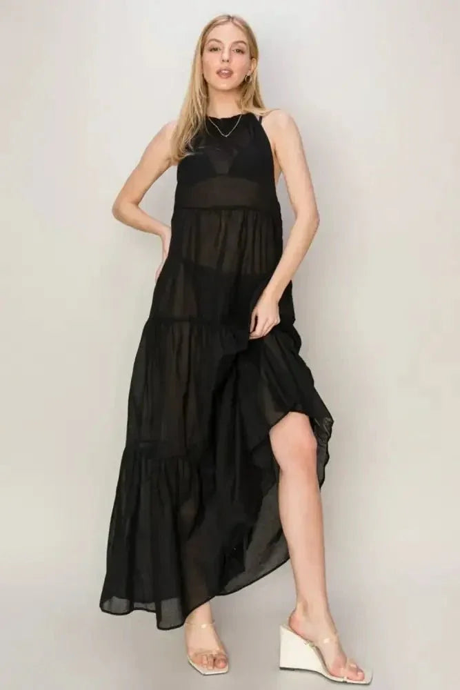 HYFVE Halter Neck Cover Up Maxi Dress - Update AvenueTrendsi100100276231571100100276231571043830b1 - 2dfa - 4993 - 8144 - c07138689ada - MaxBlack