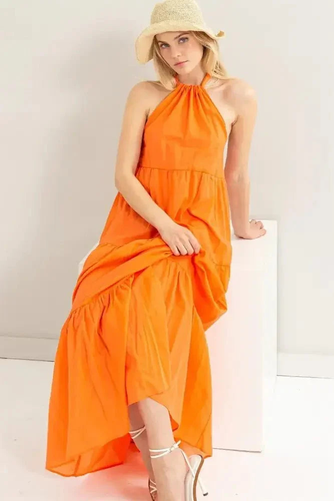 HYFVE Halter Neck Cover Up Maxi Dress - Update AvenueTrendsi100100504551745100100504551745532ef0e4 - 2775 - 436f - a2e4 - 0b87e529a979 - MaxOrange