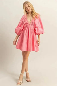 HYFVE Plunge Balloon Sleeve Poplin Mini Dress with Pockets - Update AvenueEffortless Elegance: DressesTrendsi1001007997611191001007997611191f676d09 - d313 - 47fd - ab54 - ac3be4ebb57c - Max - OriginCoral