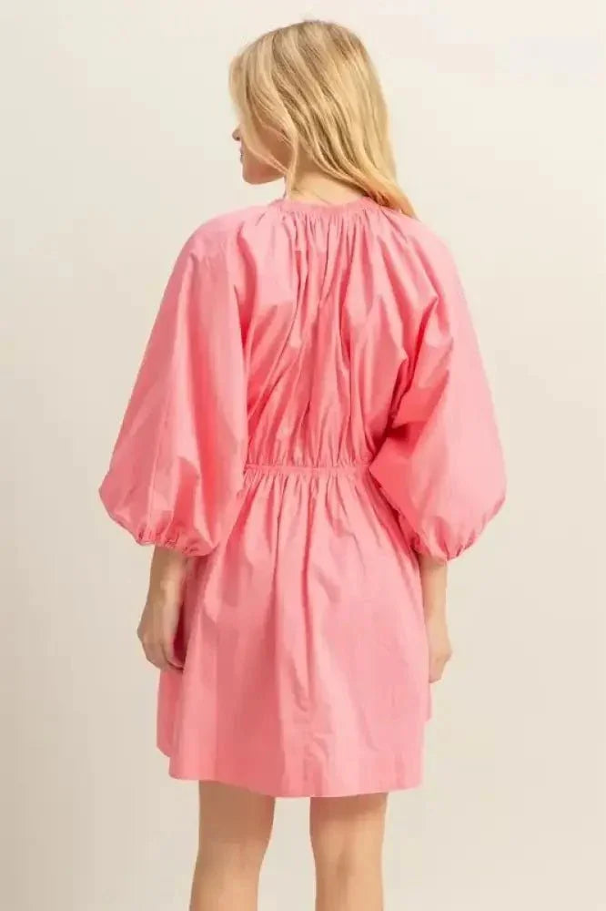 HYFVE Plunge Balloon Sleeve Poplin Mini Dress with Pockets - Update AvenueEffortless Elegance: DressesTrendsi1001007997611191001007997611192904b78a - 409e - 4096 - 9595 - 7e46b94072bc - Max - OriginCoral