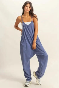 HYFVE Relaxed Fit Mineral Washed Overalls with Pockets - Update AvenueFestival VibesTrendsi100100530471056100100530471056612f9516 - a026 - 47d6 - b03e - b57789dced02 - MaxDusty Blue