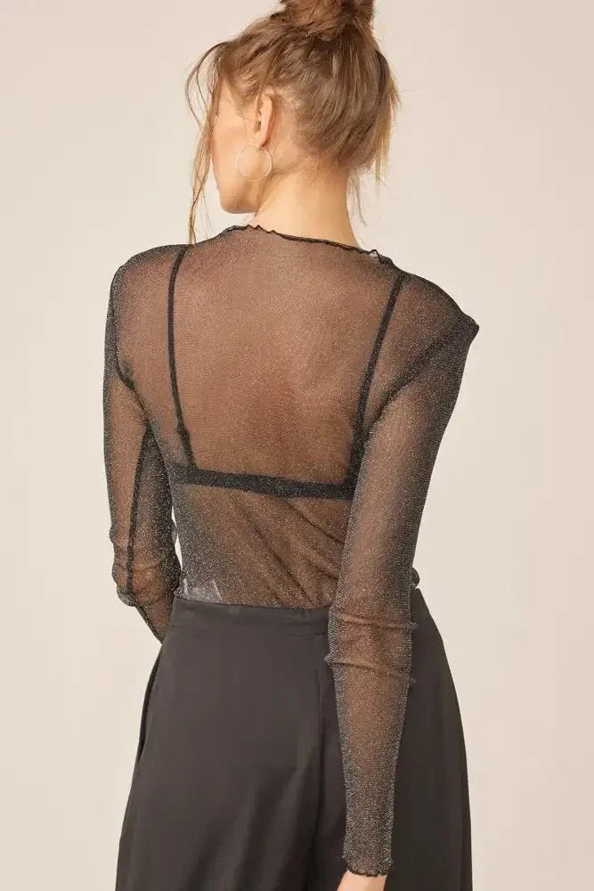Idem Ditto Sparkling Glitter Long Sleeve Sheer Top - Update AvenueTrendsi100100835491325100100835491325f3be4b42 - dbef - 4523 - 9a6a - 3d8fc7f1eda3 - MaxBLACK