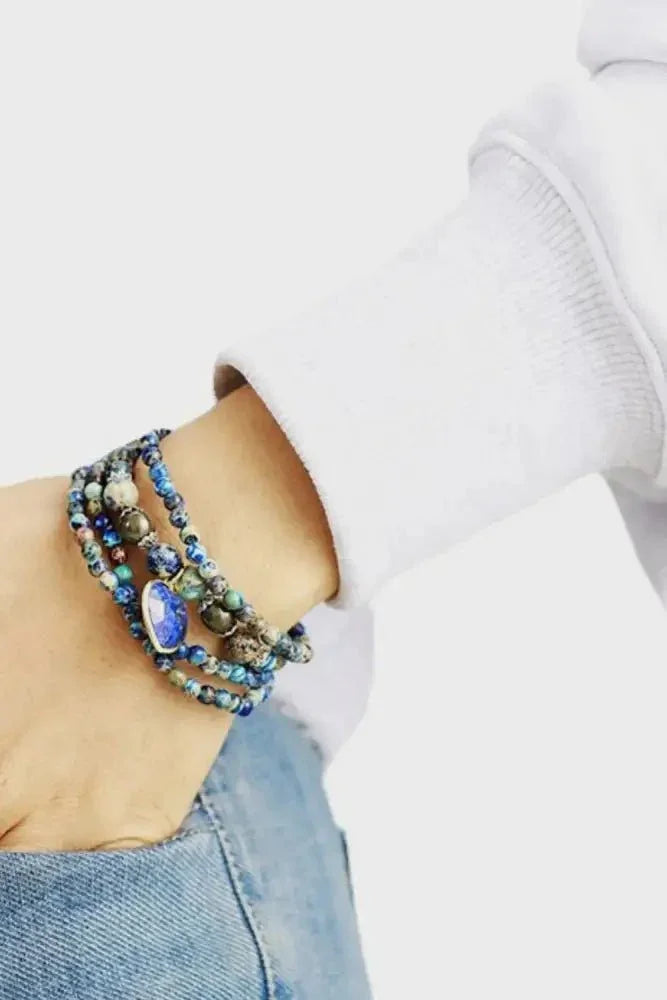 Imperial Stone Heart Three - Layered Bracelet - Update AvenueBraceletsTrendsi100500399361739100500399361739Imperial Stone Heart Three - Layered BraceletRoyal Blue