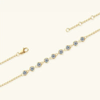 Inlaid Moissanite 925 Sterling Silver Bracelet - Update AvenueBraceletsTrendsi100500656651080100500656651080Inlaid Moissanite 925 Sterling Silver BraceletGold