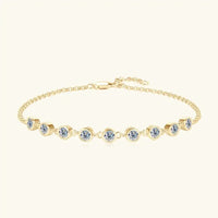 Inlaid Moissanite 925 Sterling Silver Bracelet - Update AvenueBraceletsTrendsi100500656651080100500656651080Inlaid Moissanite 925 Sterling Silver BraceletGold