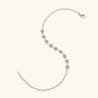 Inlaid Moissanite 925 Sterling Silver Bracelet - Update AvenueBraceletsTrendsi100500656652855100500656652855Inlaid Moissanite 925 Sterling Silver BraceletSilver