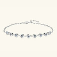 Inlaid Moissanite 925 Sterling Silver Bracelet - Update AvenueBraceletsTrendsi100500656652855100500656652855Inlaid Moissanite 925 Sterling Silver BraceletSilver