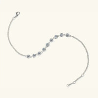 Inlaid Moissanite 925 Sterling Silver Bracelet - Update AvenueBraceletsTrendsi100500656652855100500656652855Inlaid Moissanite 925 Sterling Silver BraceletSilver