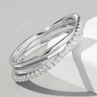 Inlaid Zircon 925 Sterling Silver Ring - Update AvenueRingTrendsi100500612911152100500612911152Inlaid Zircon 925 Sterling Silver RingSilver