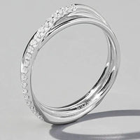 Inlaid Zircon 925 Sterling Silver Ring - Update AvenueRingTrendsi100500612911152100500612911152Inlaid Zircon 925 Sterling Silver RingSilver