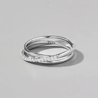 Inlaid Zircon 925 Sterling Silver Ring - Update AvenueRingTrendsi100500612911152100500612911152Inlaid Zircon 925 Sterling Silver RingSilver