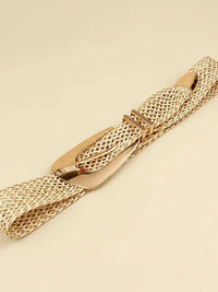 Irregular Buckle Braid Belt - Update AvenueTrendsi100100211885511100100211885511Irregular Buckle Braid BeltGold