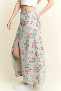 Jade By Jane Full Size Floral Print Front Slit Denim Maxi Skirt Plus Size - Update AvenueDenim Dresses & SkirtsTrendsi10010047193118710010047193118741832ecae7a348949bab5f6092503bb0 - Max - OriginL.DENIM