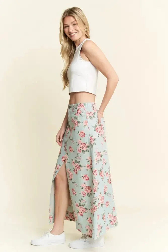 Jade By Jane Full Size Floral Print Front Slit Denim Maxi Skirt Plus Size - Update AvenueDenim Dresses & SkirtsTrendsi100100471931187100100471931187d2f5aa5bded244b8b07837f8efcaceb9 - Max - OriginL.DENIM