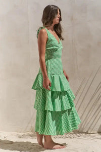 Jade By Jane Full Size Sleeveless Gingham Print Tiered Midi Dress Plus Size - Update AvenueTrendsi1001008298115521001008298115525eeb469e3eab44b3b7431203e7d56e56 - Max - OriginGREEN
