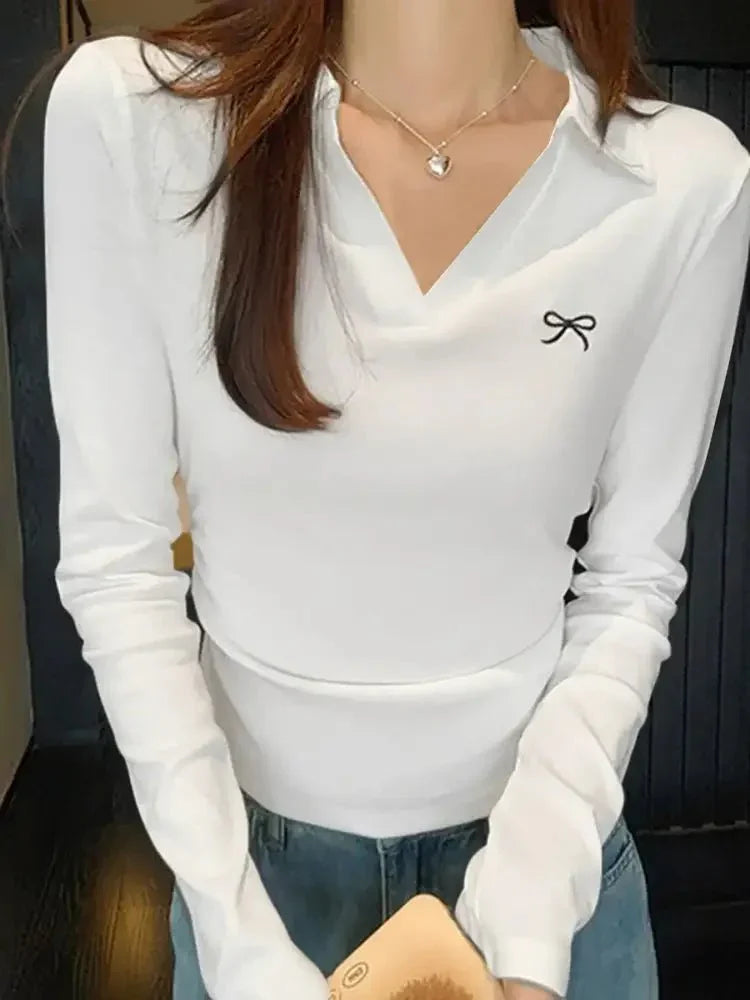 Johnny Collar Long Sleeve T-Shirt - Update AvenueT-ShirtsTrendsi100100325352679100100325352679922fcd145a494a298557a769443443e8 - Max - OriginWhite