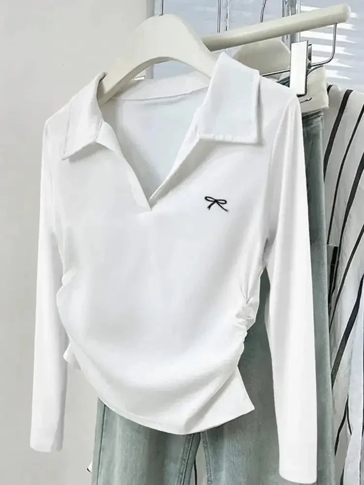 Johnny Collar Long Sleeve T-Shirt - Update AvenueT-ShirtsTrendsi100100325352679100100325352679bc6036c53a0c4779989437c1c52f7e0e - Max - OriginWhite