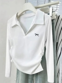 Johnny Collar Long Sleeve T-Shirt - Update AvenueT-ShirtsTrendsi100100325352679100100325352679bc6036c53a0c4779989437c1c52f7e0e - Max - OriginWhite